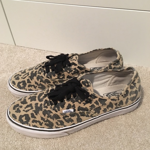 mens vans leopard print